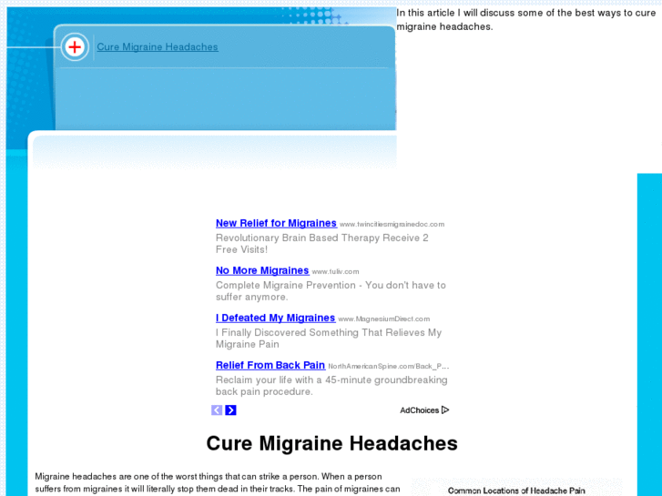 www.curemigraineheadaches.com