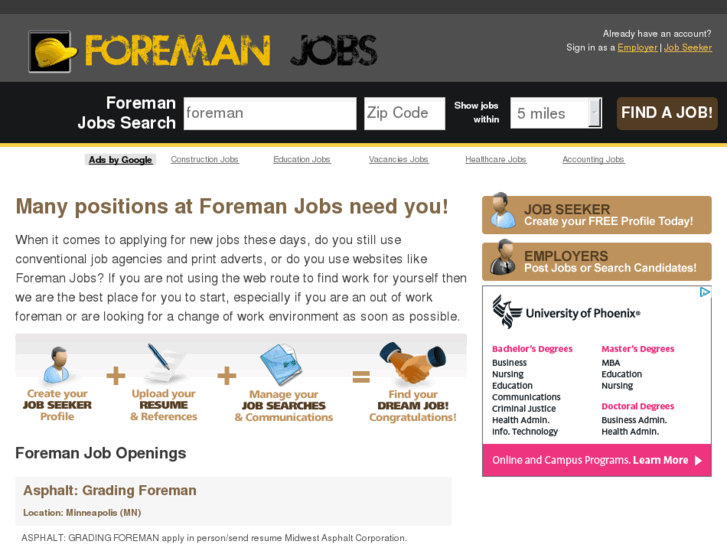 www.foremanjobs.org
