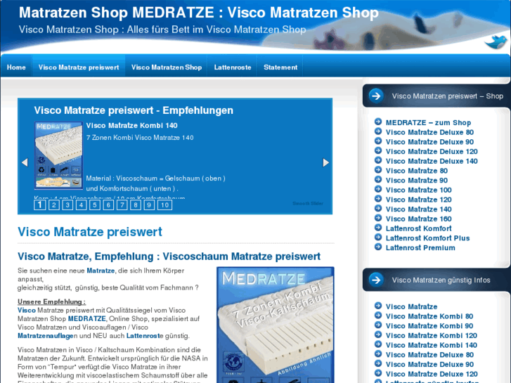 www.visco-matratzen-shop.de