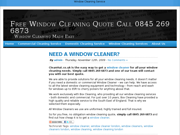 www.cleanhut.co.uk