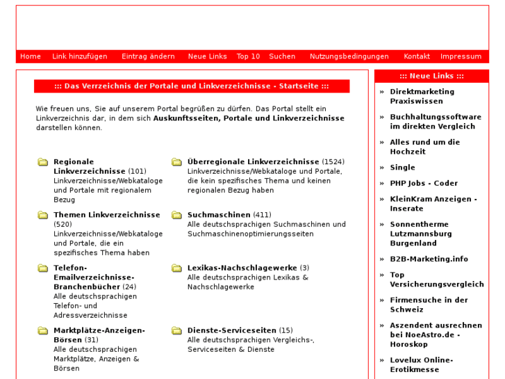 www.linkverzeichnisse.de