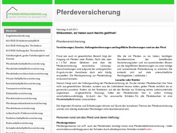 www.pferdeversicherung.org