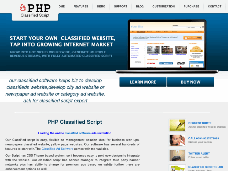 www.phpclassifiedscript.net