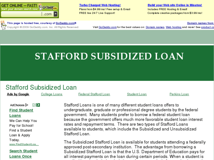 www.staffordsubsidizedloan.com