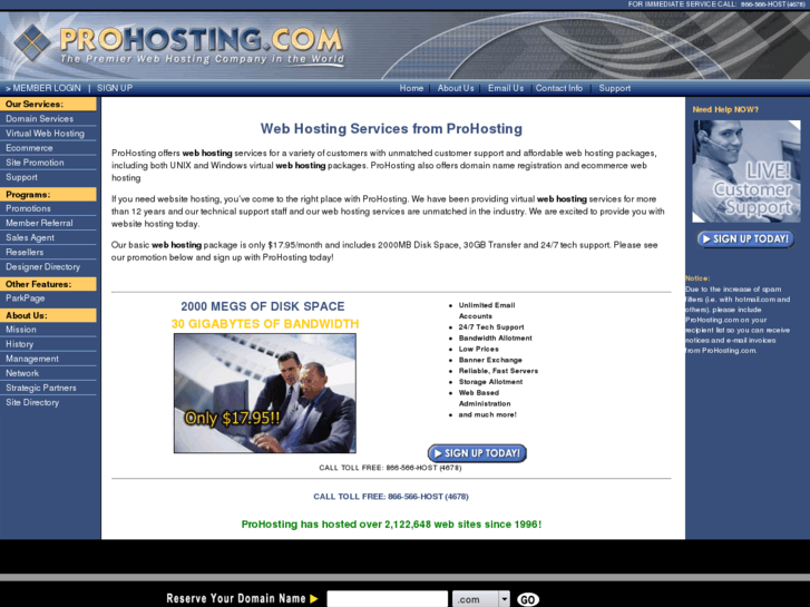 www.prohosting.net