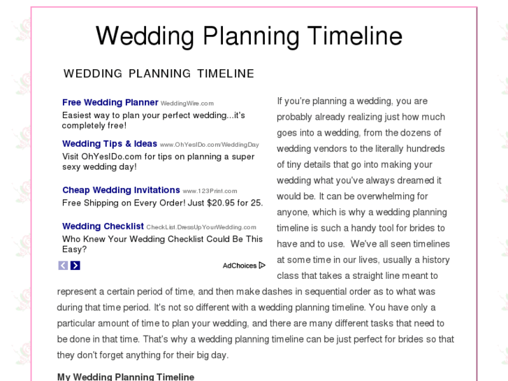 www.weddingplanningtimeline.net