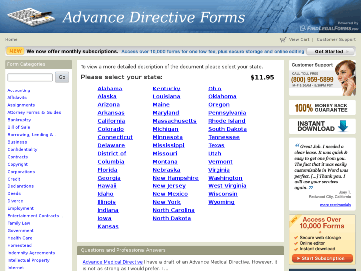 www.advancedirectiveforms.com