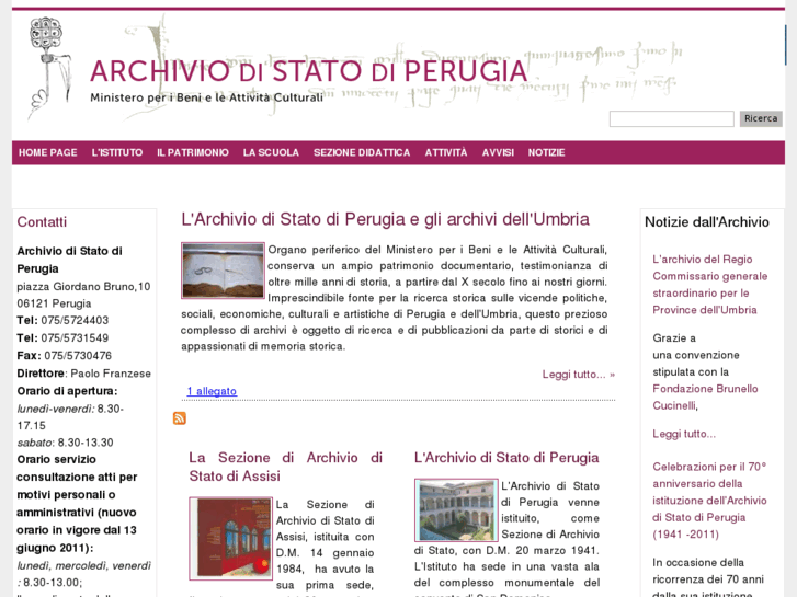 www.archiviodistatoperugia.it