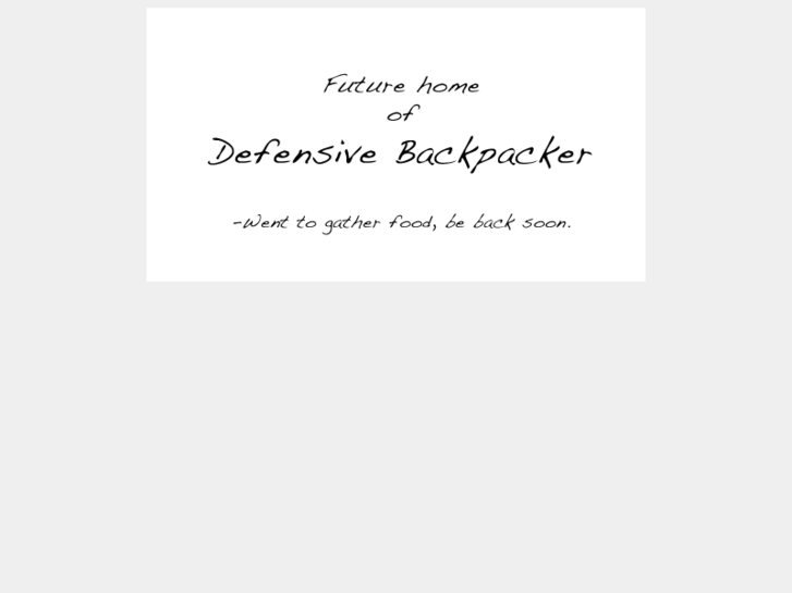 www.defensivebackpacker.com