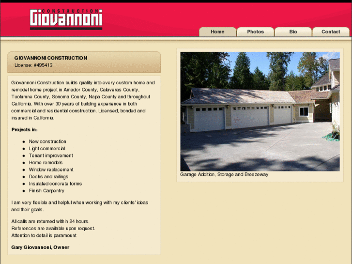 www.giovannoniconstruction.com