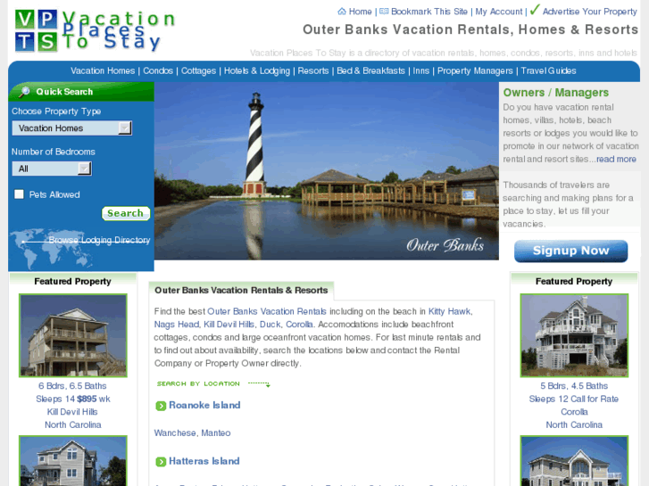 www.outerbanksplacestostay.com