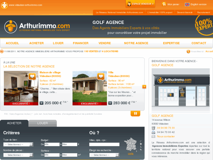 www.vidauban-arthurimmo.com