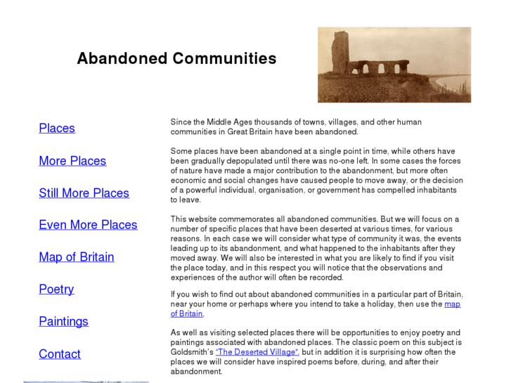 www.abandonedcommunities.co.uk