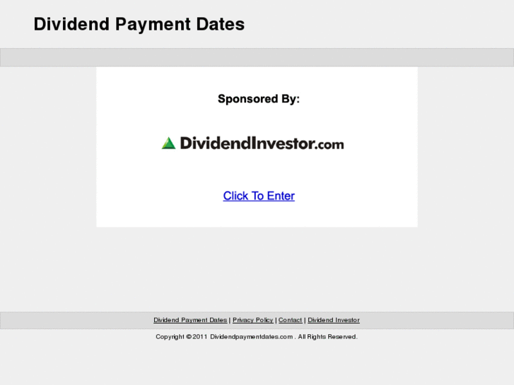 www.dividendpaymentdate.net