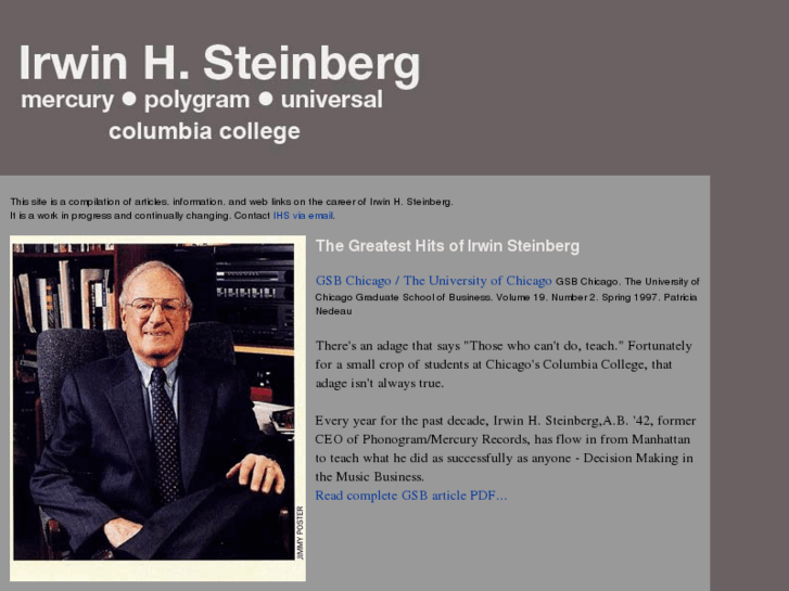 www.irwinhsteinberg.com