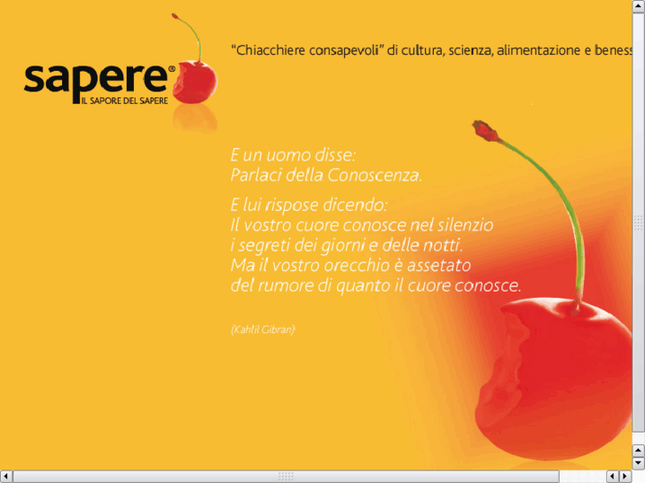 www.saporedelsapere.it