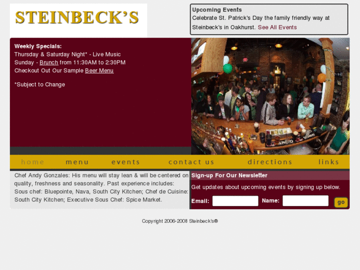 www.steinbecksbar.com
