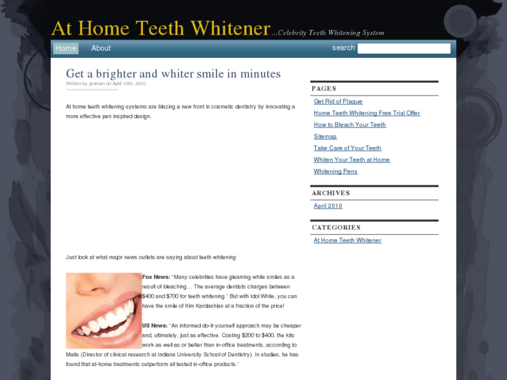 www.athometeethwhitener.info