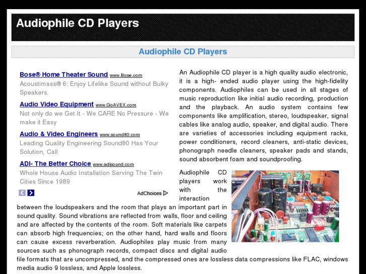 www.audiophilecdplayers.com