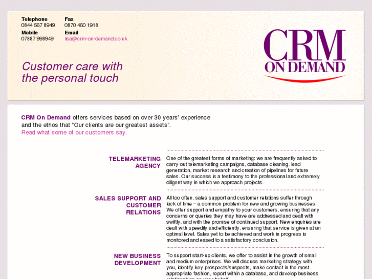 www.crm-on-demand.co.uk
