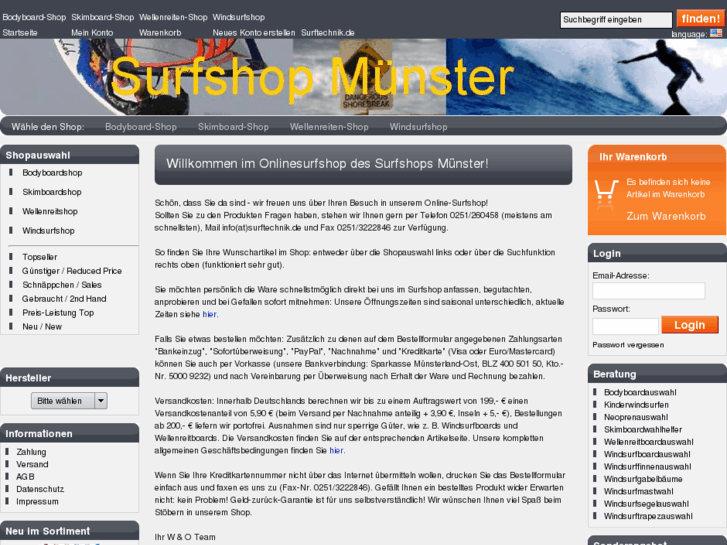 www.surfshop-muenster.com