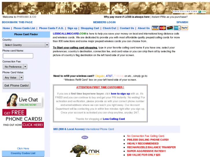 www.lesscallingcard.com
