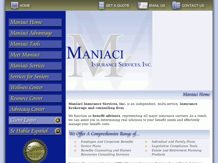 www.maniaciinsurance.com