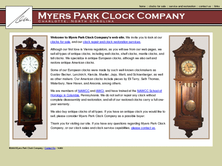 www.myersparkclock.com