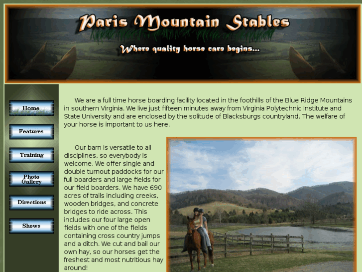 www.parismountainstables.com