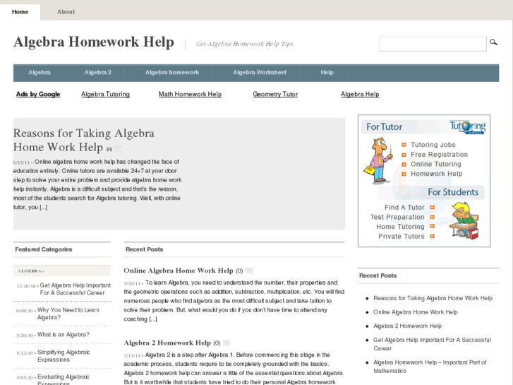 www.algebrahomeworkhelp.org