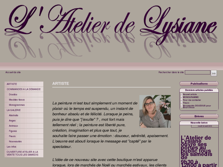 www.atelierdelysiane.fr