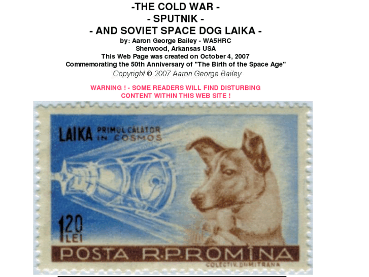 www.cold-war-sputnik-soviet-space-dog-laika.com