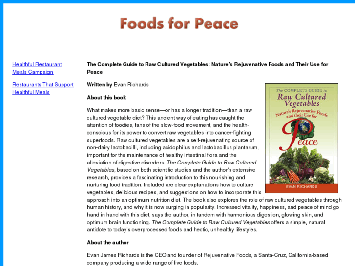 www.foods4peace.com