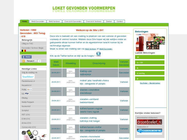 www.loketgevondenvoorwerpen.nl