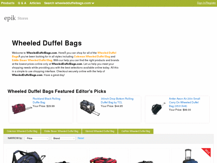 www.wheeledduffelbags.com