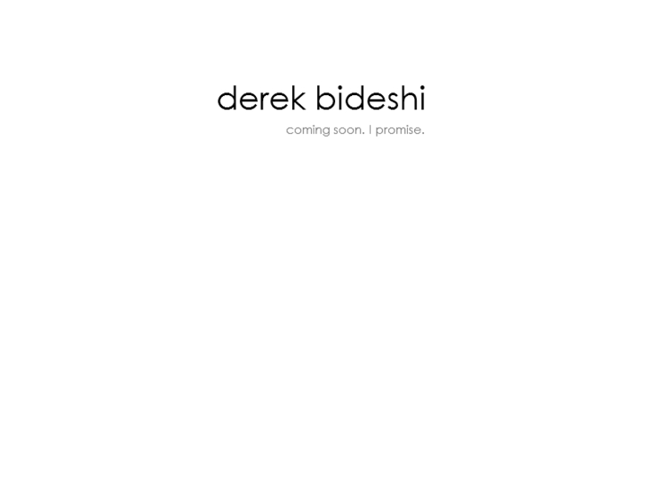 www.derekbideshi.com