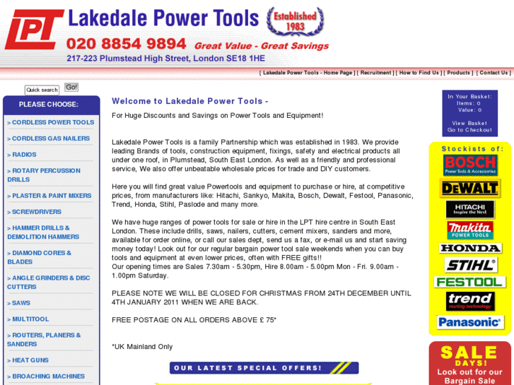 www.lakedalepowertools.com