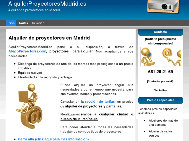www.alquilerproyectoresmadrid.es