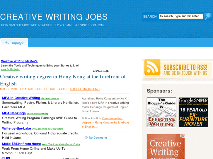 www.creativewritingjobs.org