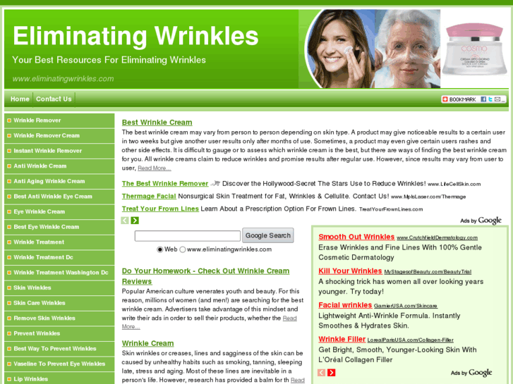 www.eliminatingwrinkles.com