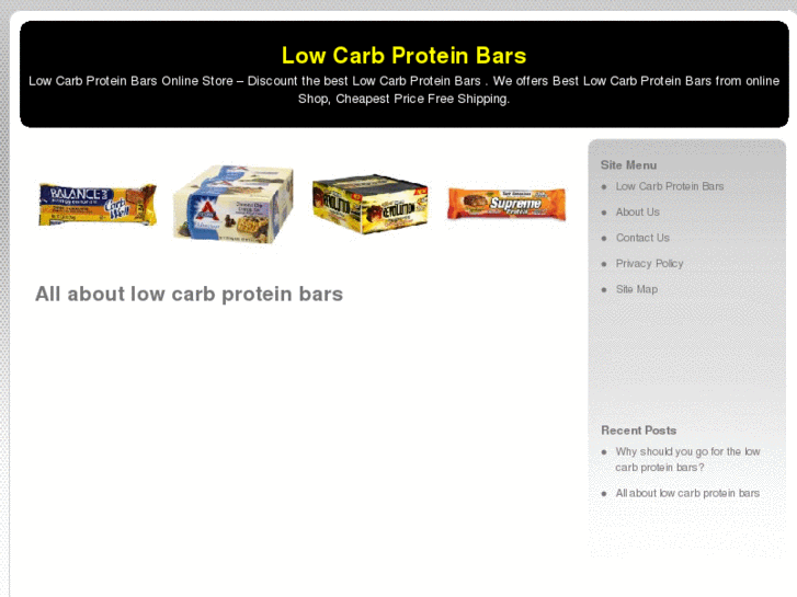 www.lowcarbproteinbars.net