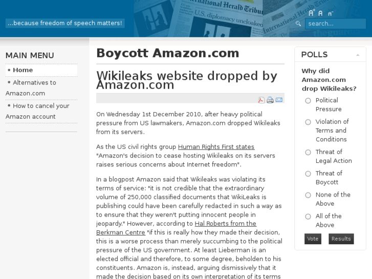 www.boycott-amazon.com