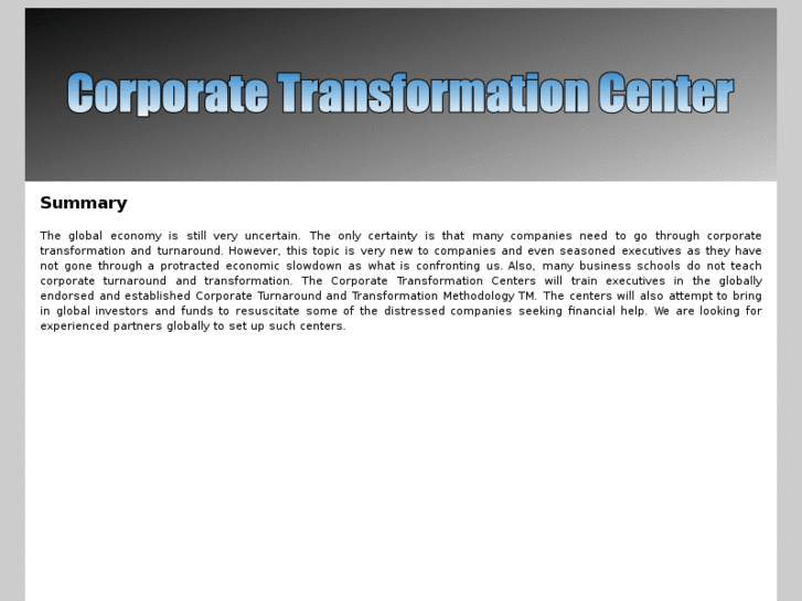 www.corporatetransformationcenter.com