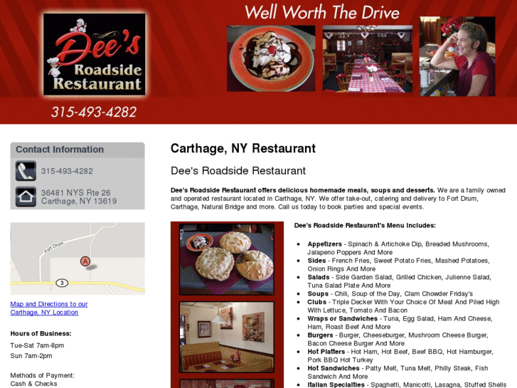 www.deesroadsiderestaurantcarthage.com