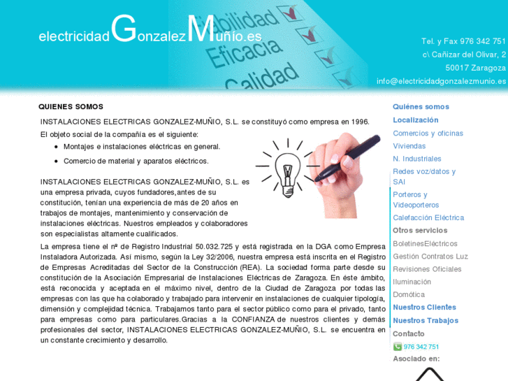 www.electricidadgonzalezmunio.es