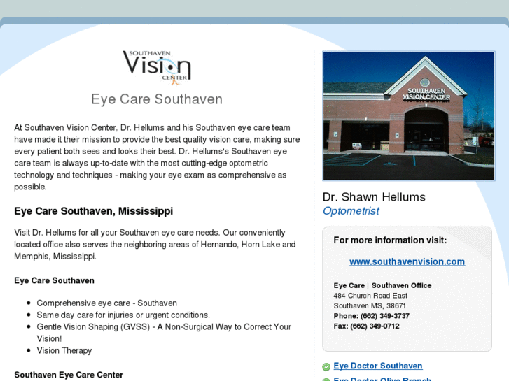 www.eyecaresouthaven.com