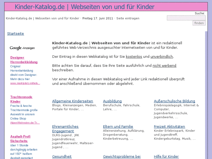 www.kinder-katalog.de