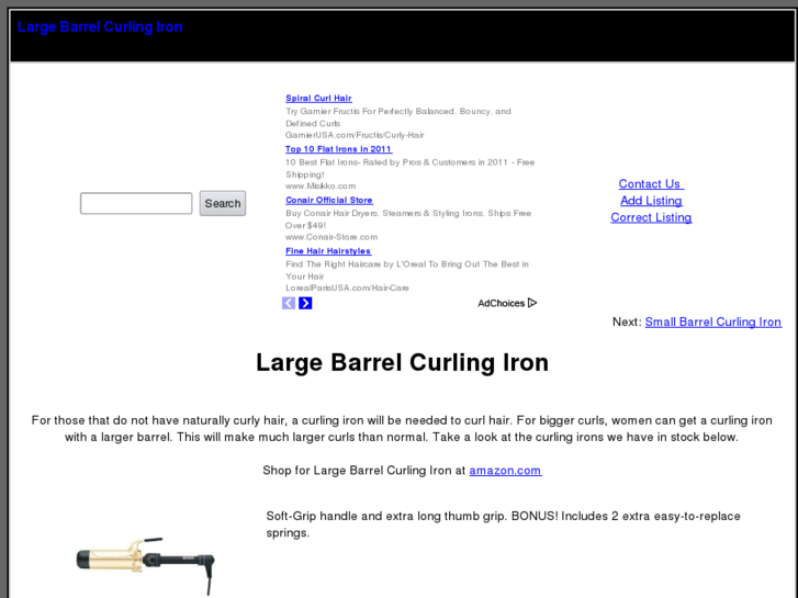 www.largebarrelcurlingiron.com