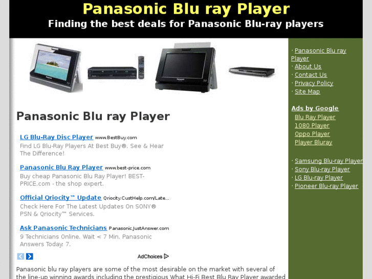 www.panasonicblurayplayer.net