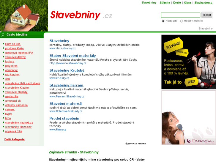 www.stavebniny.cz